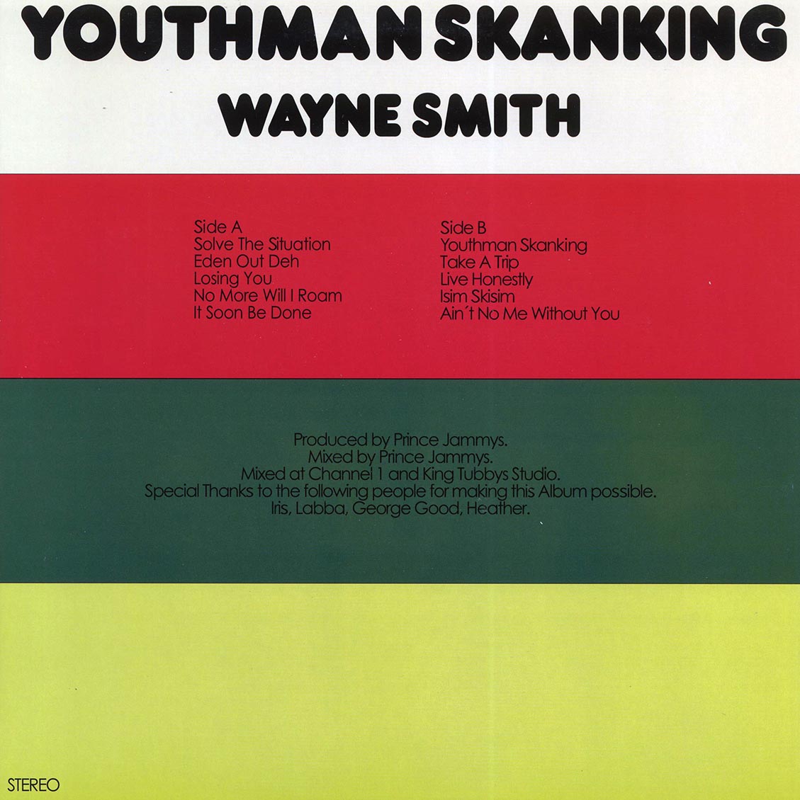 Wayne Smith - Youthman Skanking (2011 FIRST PRESS) [New Vinyl LP]