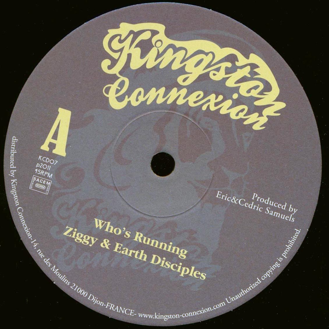 Ziggy & Earth Disciples - Who's Running  /  Version [New]