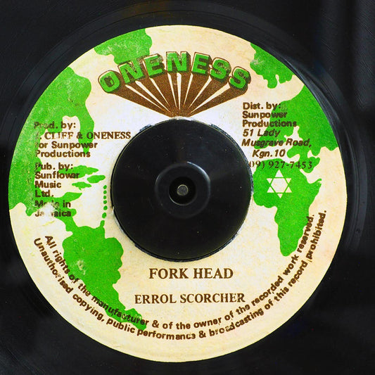 Errol Scorcher - Fork Head  /  Version (orig. press) [New Vinyl Record 7" Single]