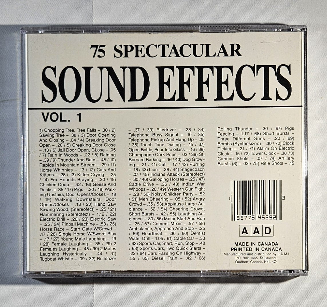 75 Spectacular Sound Effects - Vol. 1 [Used CD]