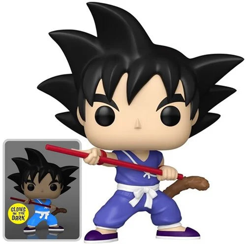 Dragon Ball Goku with Nyoibo Glow-in-the-Dark Funko Pop! Vinyl Figure #1922 - AE Exclusive