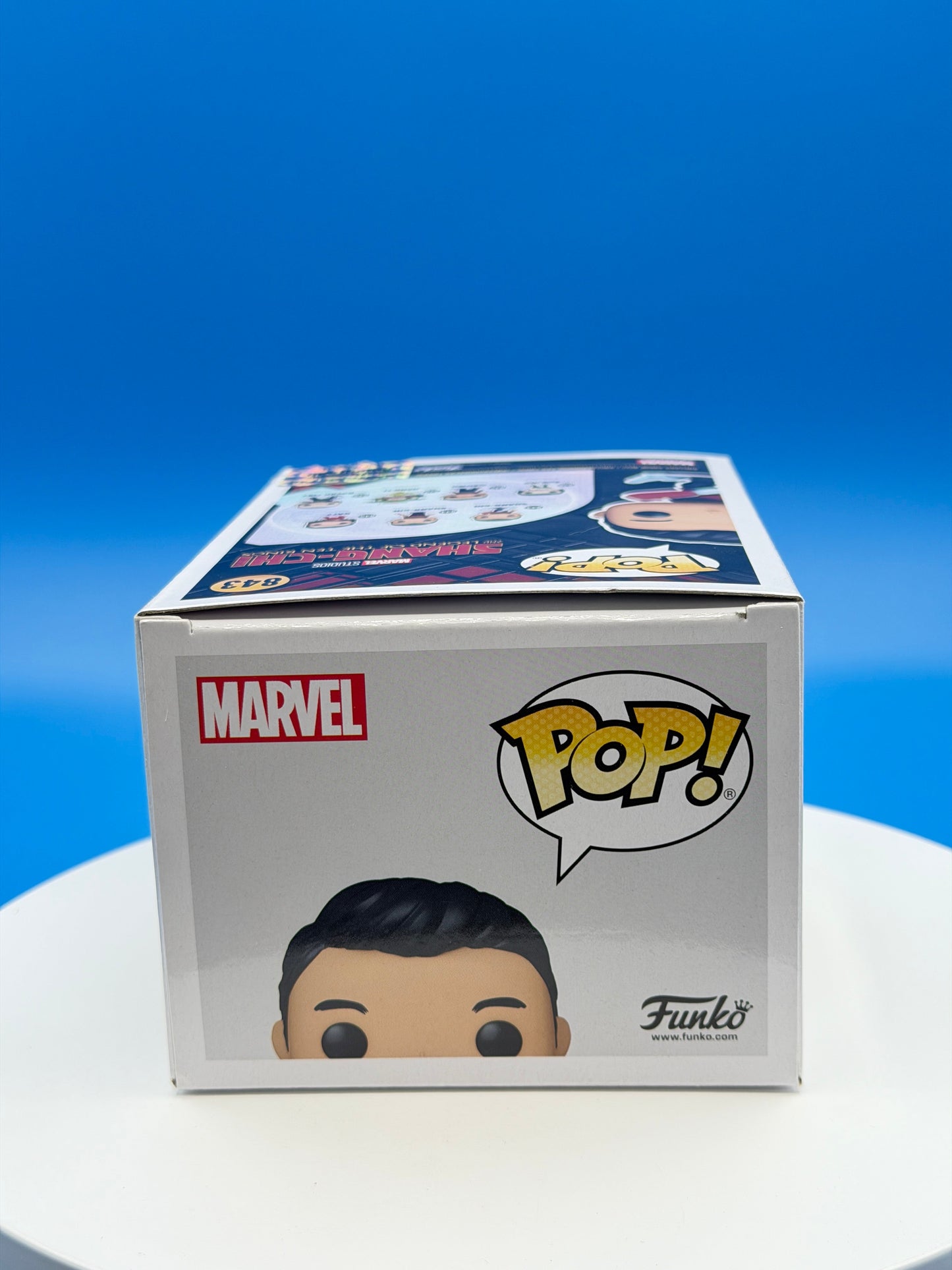 SIGNED by Simu Liu Shang-Chi #843 Funko Pop Vinyl Figure Marvel Shang-Chi and the Legend of the Ten Rings