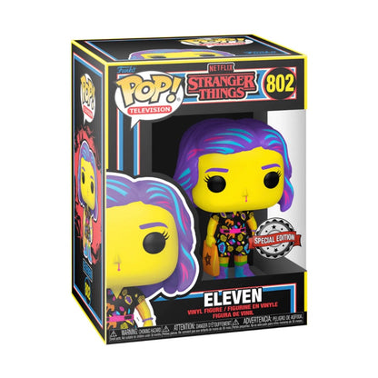 Stranger Things Eleven Blacklight Funko Pop! #802 International Special Edition Sticker