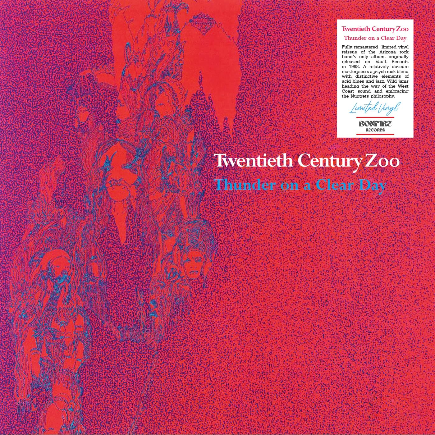 Twentieth Century Zoo - Thunder On A Clear Day [RSD Essential Pink w/Sky Blue Splatter LP] Vinyl Record