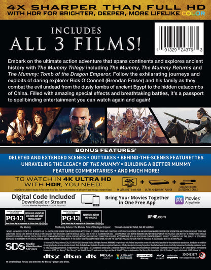 The Mummy Trilogy [4K Ultra HD + Blu-ray + Digital]