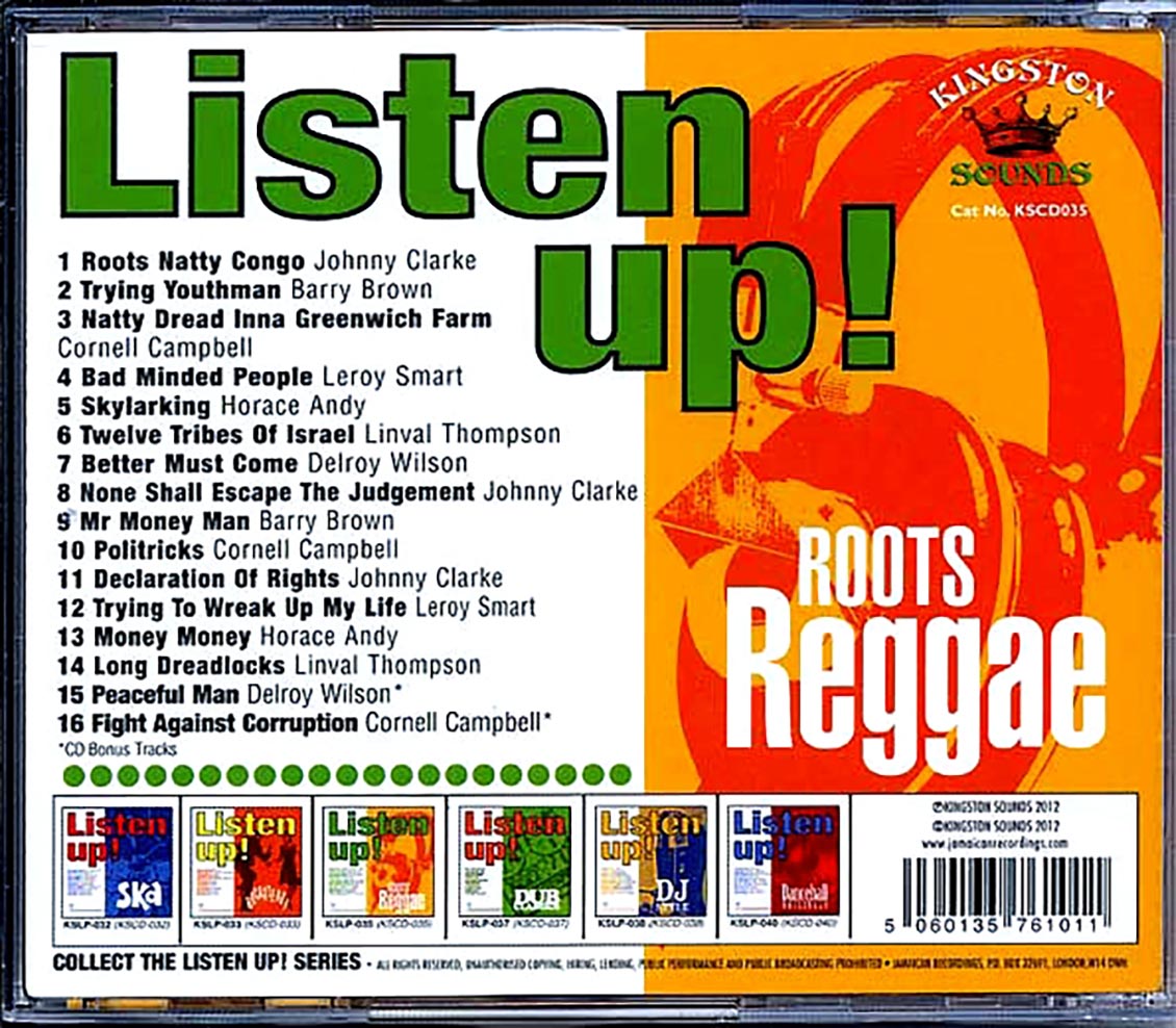 Barry Brown, Linval Thompson, Johnny Clarke, Etc. - Listen Up: Roots Reggae [New CD]
