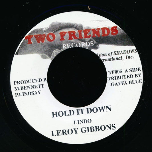 Leroy Gibbons - Hold It Down  /  Version [New] [New Vinyl 7"]