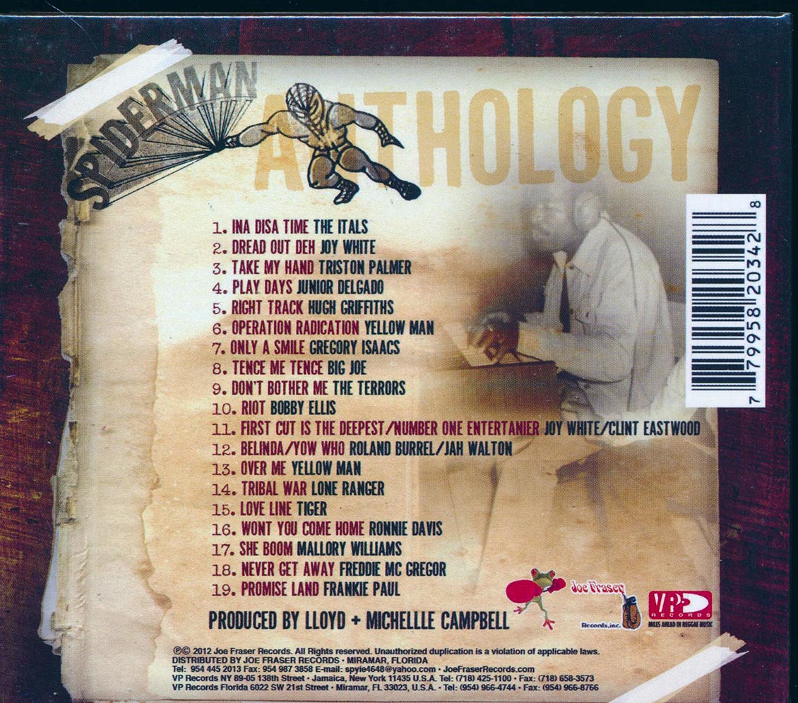 Itals, Triston Palmer, Bobby Ellis, Lone Ranger, Etc. - Spiderman Anthology: Classics Fron The Vault [New CD]