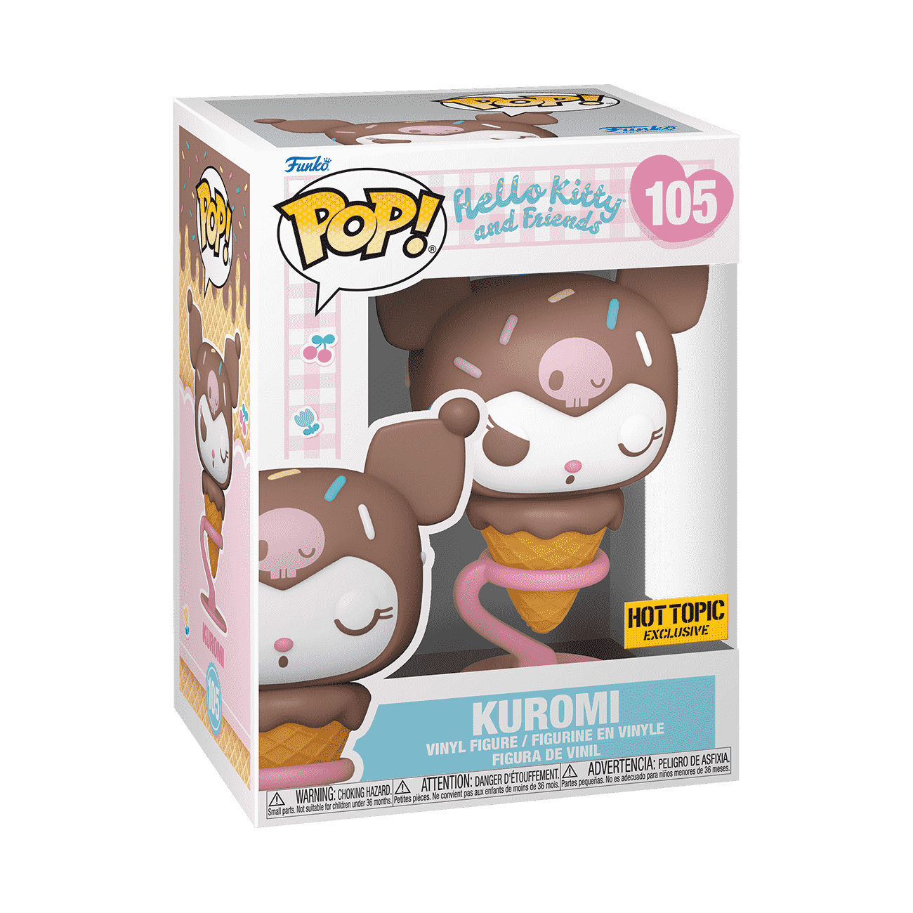 Kuromi Hot Topic Exclusive #105 Funko Pop Vinyl Figure