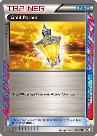 Gold Potion 140/149 - Boundaries Crossed Holofoil