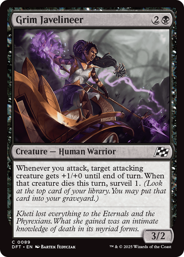 Grim Javelineer (DFT-089) - Aetherdrift Foil