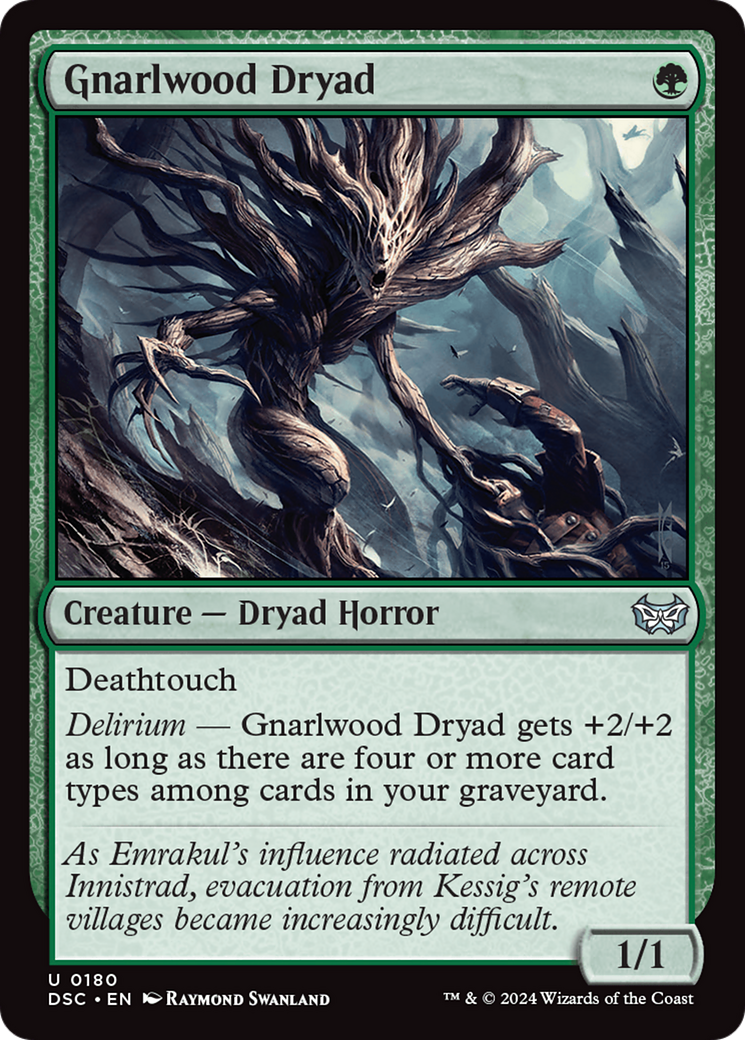 Gnarlwood Dryad (DSC-180) - Duskmourn: House of Horror Commander