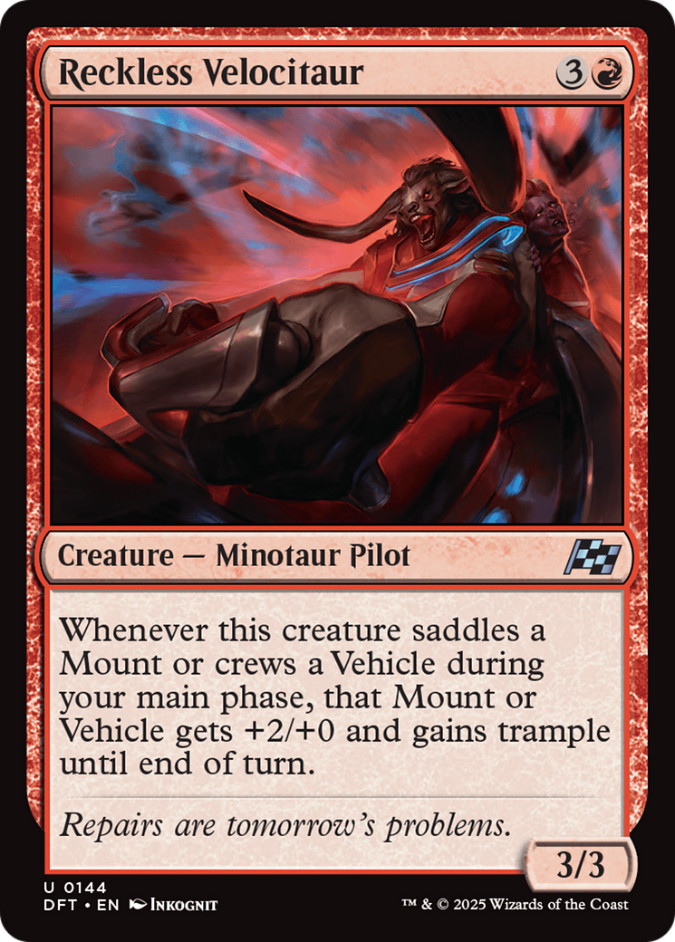 Reckless Velocitaur (DFT-144) - Aetherdrift Foil