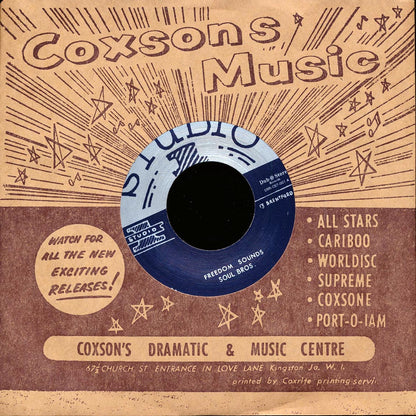 Soul Brothers - Freedom Sounds  /  Soul Brothers - Freedom Sounds Take 2 (Japan) [New Vinyl Record 7" Single]