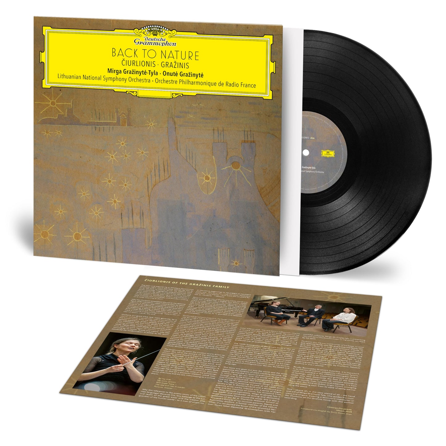 Grazinyte-Mirga Tyla / Grazinyte,Onute - Back To Nature: Ciurlionis & Grazinis [LP] Vinyl Record