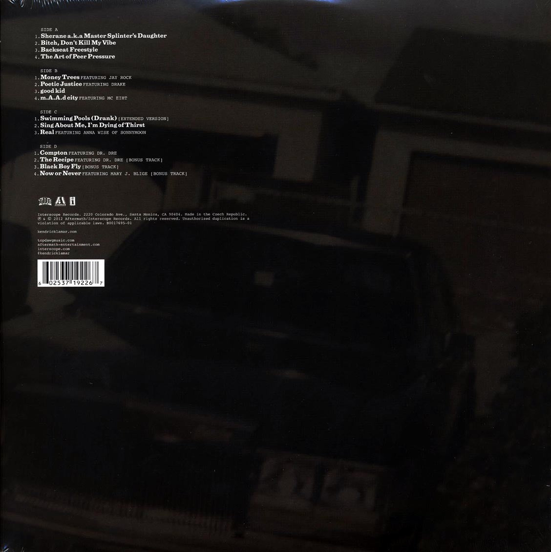 Kendrick Lamar - Good Kid, M.A.A.D City A Short Film By: Kendrick Lamar (2xLP) [New Vinyl LP]