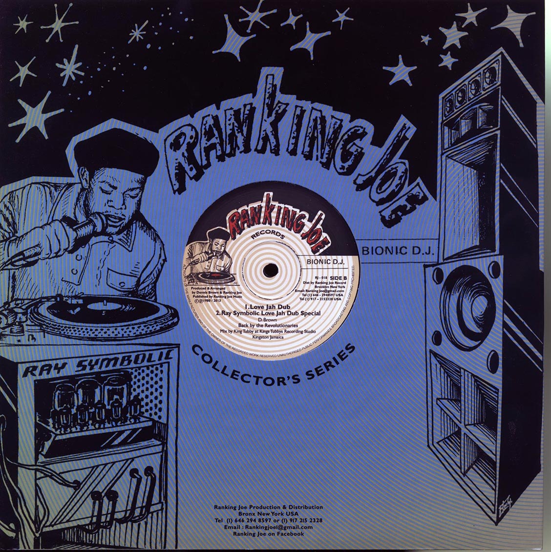 Ranking Joe - Love Jah  /  Revolutionaries - Love Jah Dub; Revolutionaries - Ray Symbolic Love Jah Dub Special (rhythm: "Dennis Brown - Bubbling Fountain") [New Vinyl 12"]
