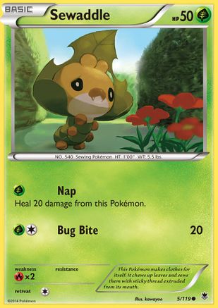 Sewaddle 005/119 - XY  Phantom Forces