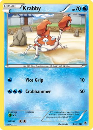 Krabby 013/119 - XY  Phantom Forces