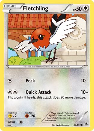 Fletchling 089/119 - XY  Phantom Forces