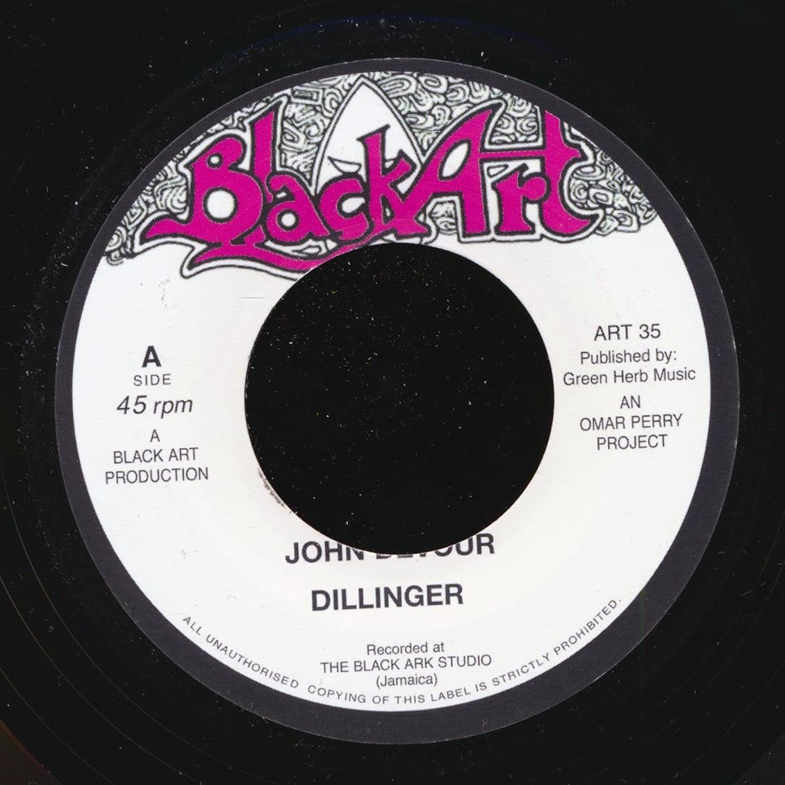 Dillinger - John Devour  /  David Isaacs - A Place In The Sun (UK press) [New] [New Vinyl 7"]