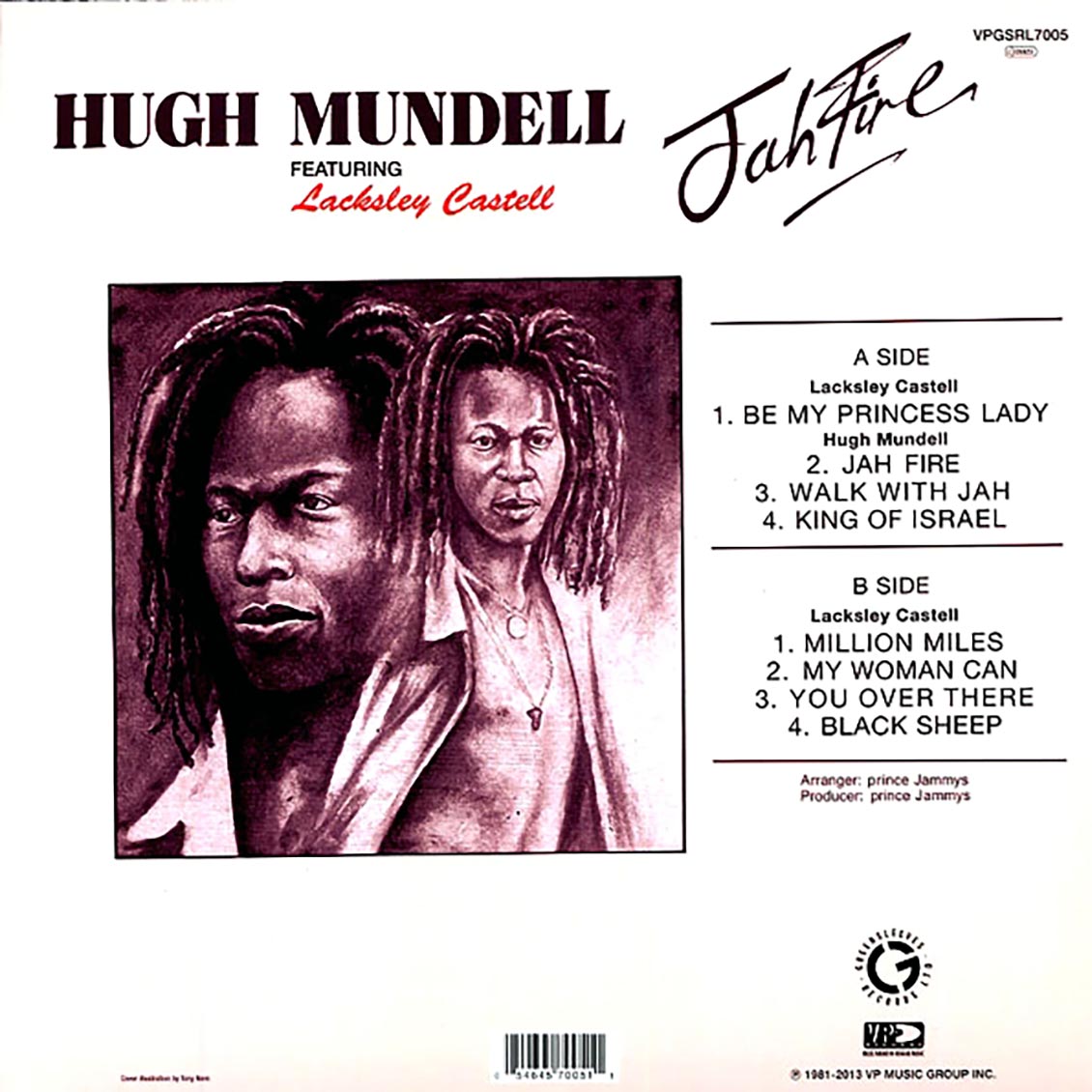 Hugh Mundell, Lacksley Castell - Jah Fire [New Vinyl LP]