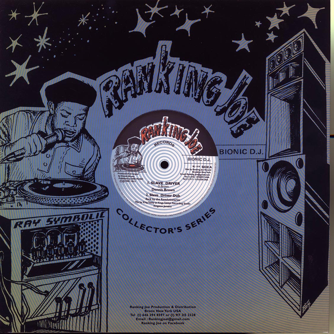 Dennis Brown - Slave Driver; Revolutionaries - Slave Driver Dub  /  Ranking Joe - Slave Driver Catch A Fire; Revolutionaries - Driver Rub A Dub [New]