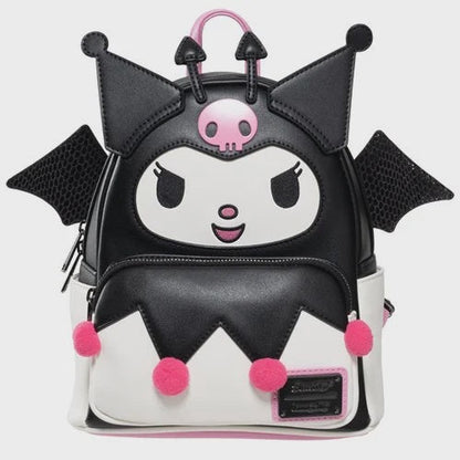 Sanrio Kuromi Devilish Winged Mini Backpack   Entertainment Earth Exclusive