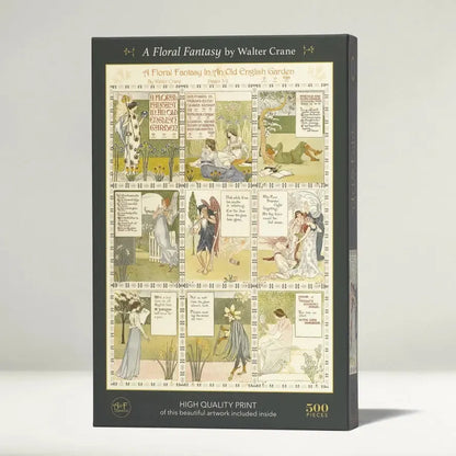 A Floral Fantasy By Walter Crane 500 Piece Premium Jigsaw Puzzle Art & Fable