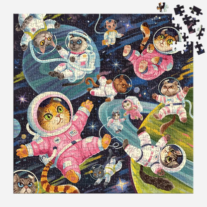 A Space Meowdyssey 500 Piece Jigsaw Puzzle Galison