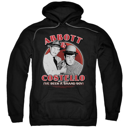 Abbott & Costello Bad Boy Mens Hoodie Black Officially Licensed