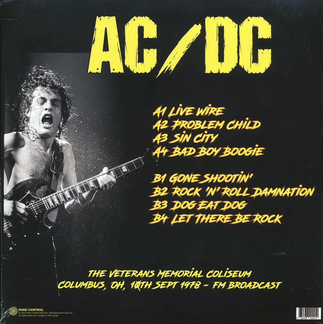 AC/DC - The Veterans Memorial Coliseum [2021 Unofficial Reissue Limited] [New Vinyl Record LP]