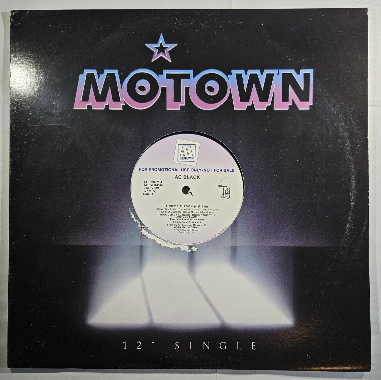 AC Black - Funky Situation [1989 Promo] [Used Vinyl Record 12" Single]