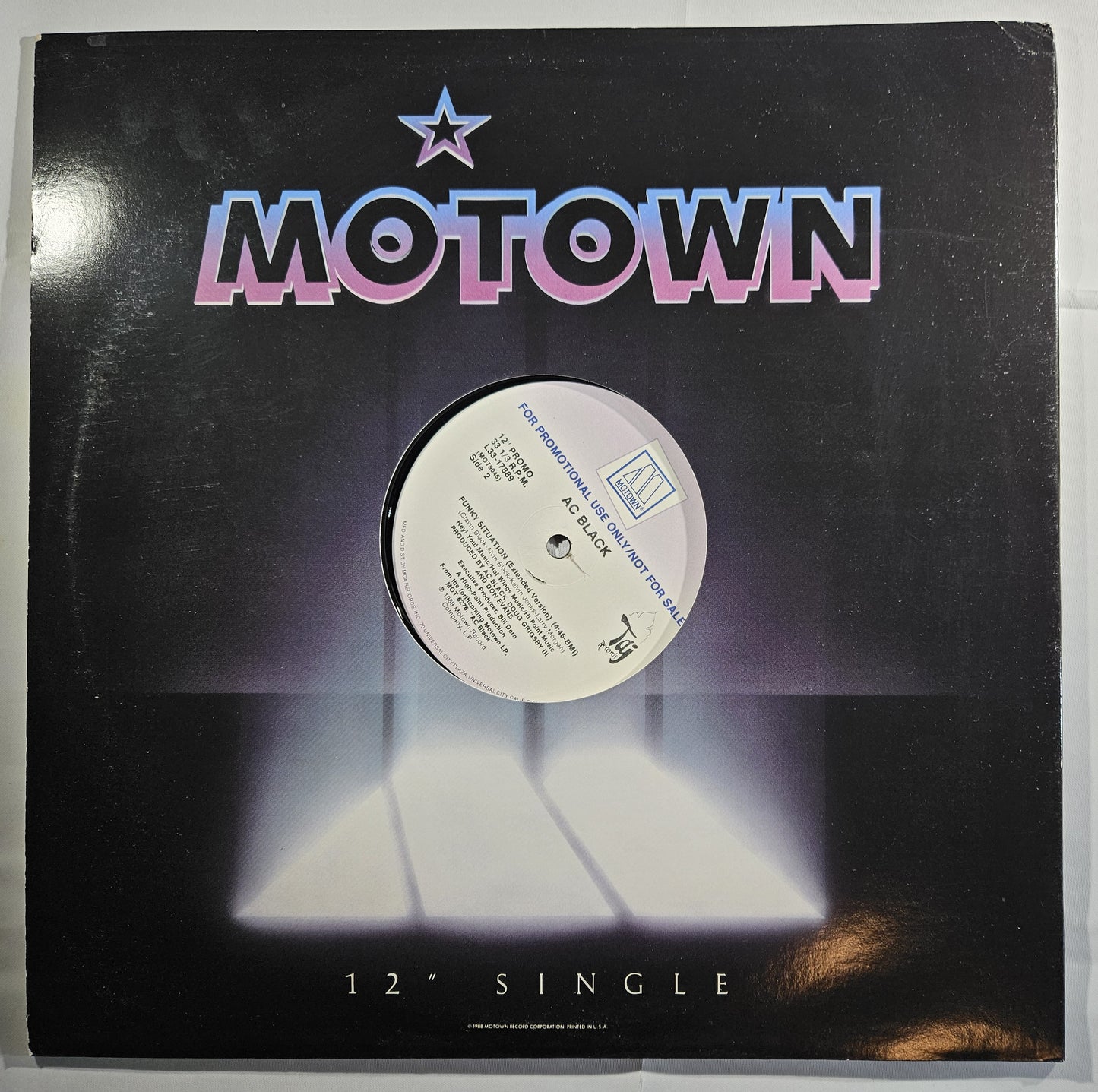 AC Black - Funky Situation [1989 Promo] [Used Vinyl Record 12" Single]