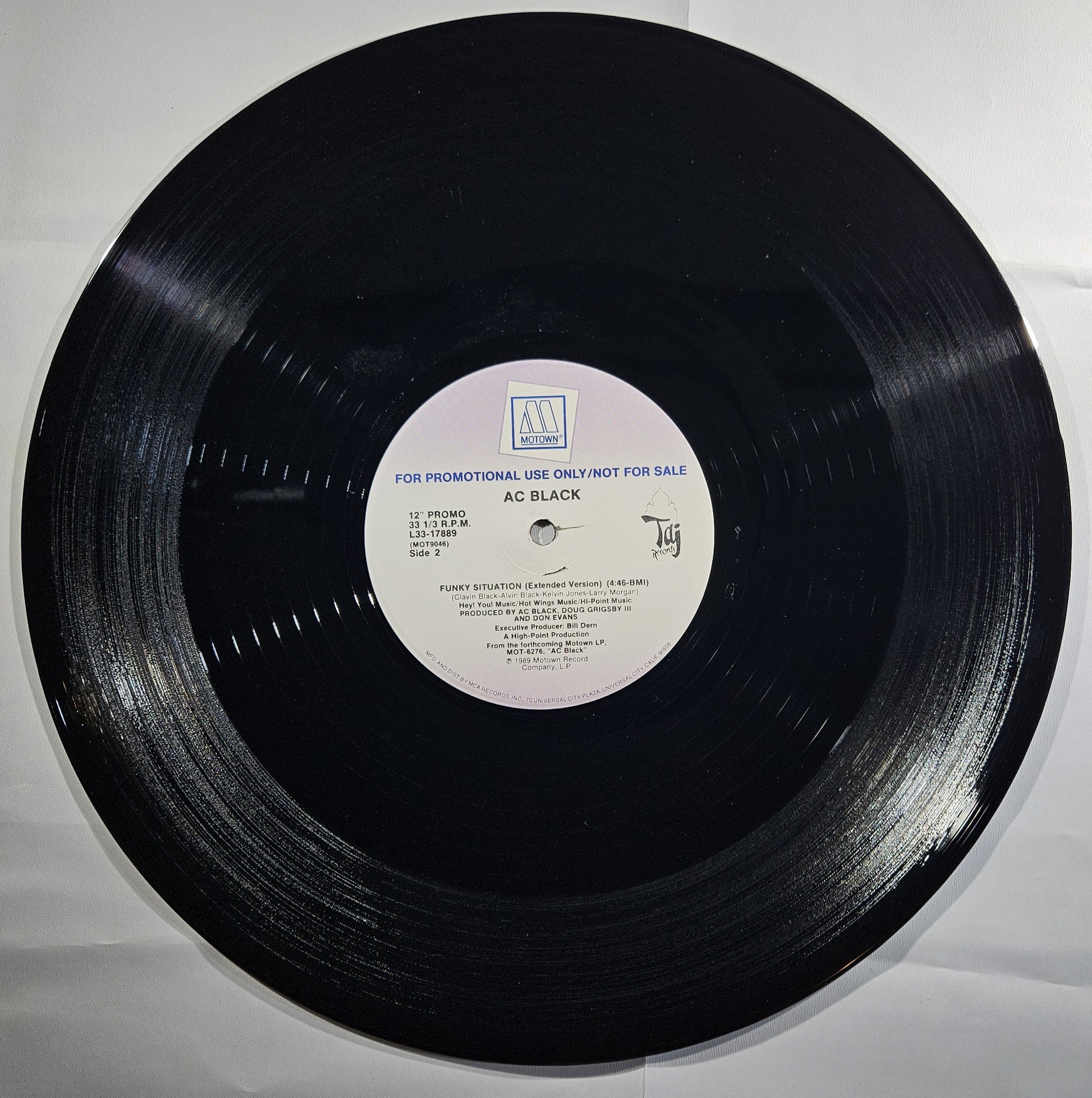 AC Black - Funky Situation [1989 Promo] [Used Vinyl Record 12" Single]