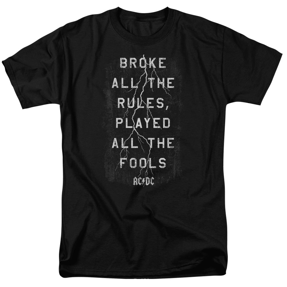 AC/DC Struck Mens T Shirt Black Officially Licensed