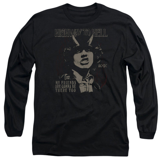 AC/DC My Friends Mens Long Sleeve Shirt Black Officially Licensed