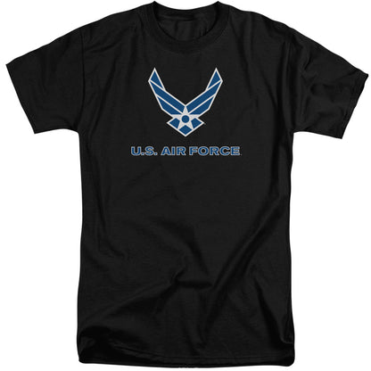 Air Force Logo Mens Tall T Shirt Black Officially Licensed