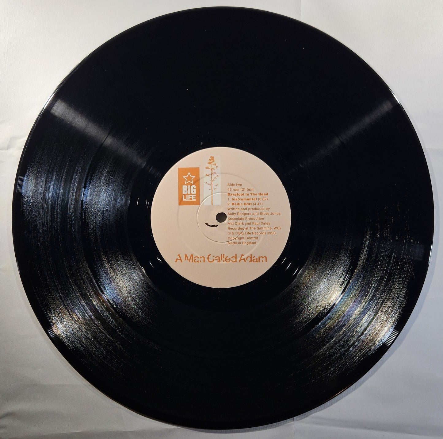 A Man Called Adam - Barefoot in the Head [1990 Used Vinyl Record 12" Single]