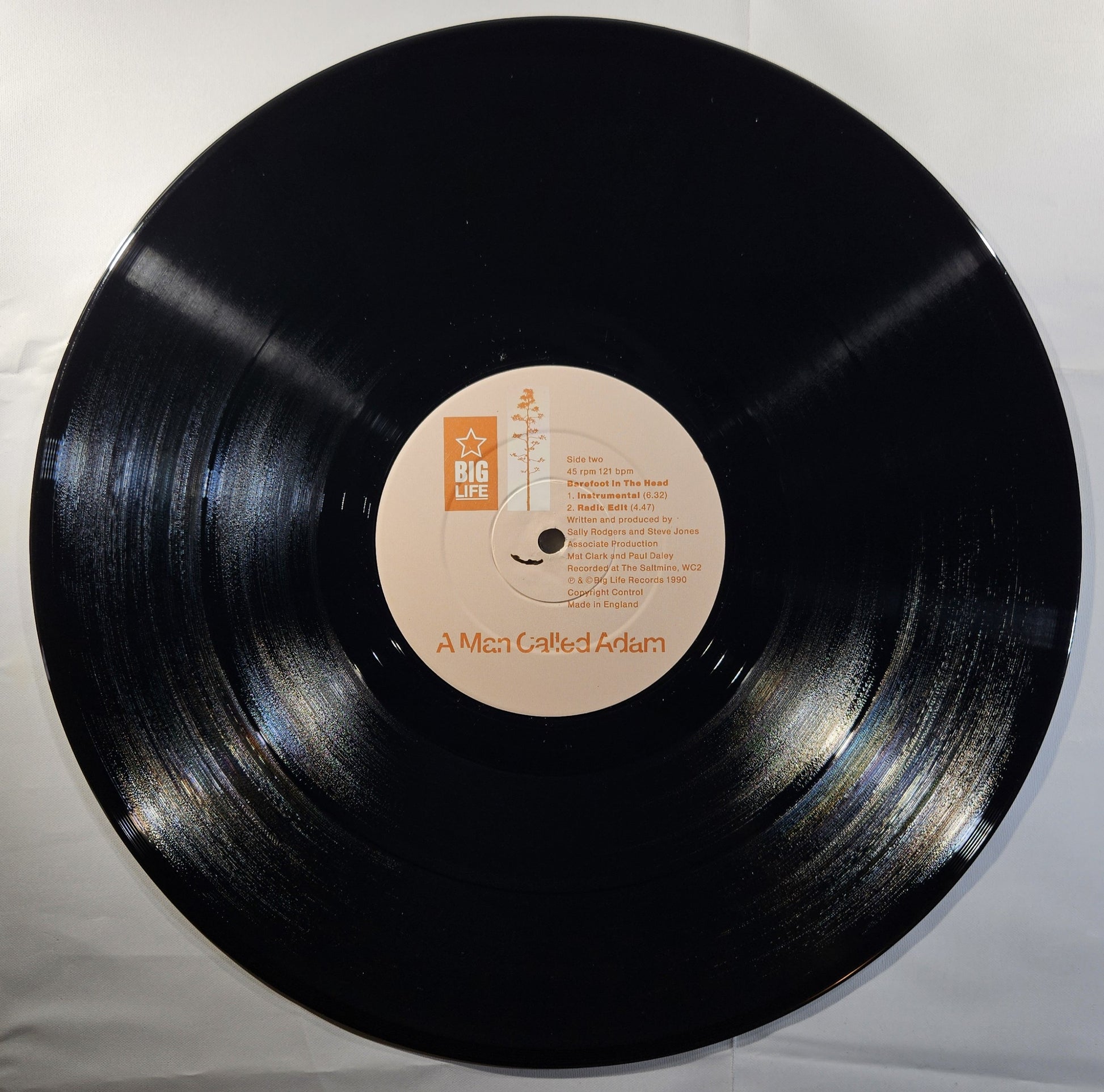 A Man Called Adam - Barefoot in the Head [1990 Used Vinyl Record 12" Single]