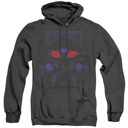 Aquaman Movie Black Manta Mens Heather Hoodie Black Officially Licensed