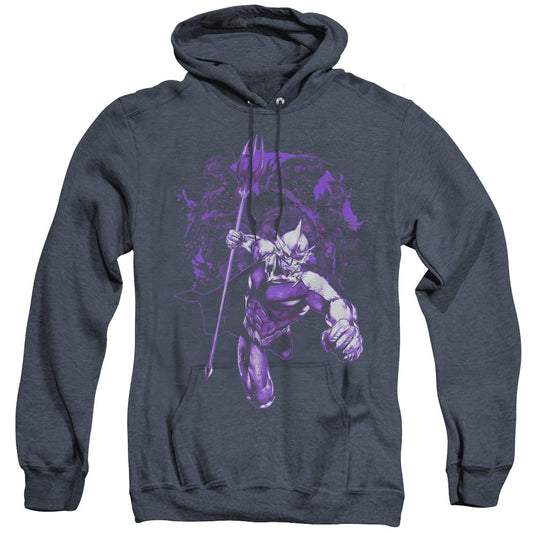 Aquaman Movie Evil Doers Heather Mens Hoodie Navy Blue Officially Licensed
