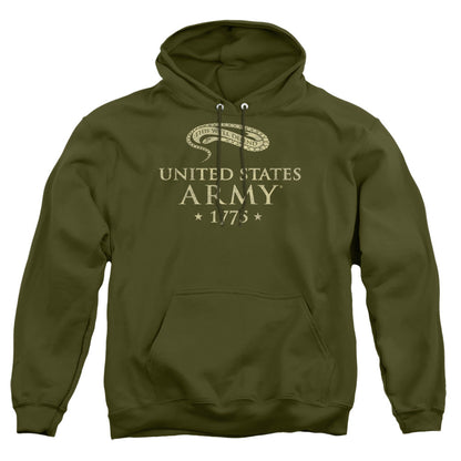 Army Well Defend Mens Hoodie Military Green Officially Licensed