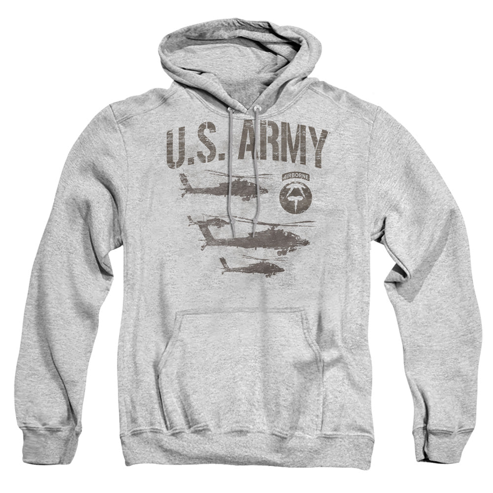 Army Airborne Mens Hoodie Athletic Heather Officially Licensed