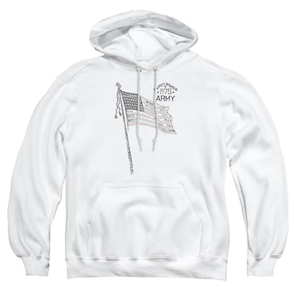 Army Tristar Mens Hoodie White Officially Licensed