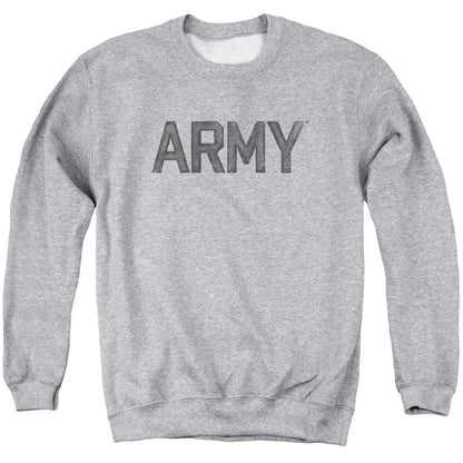 Army Star Mens Crewneck Sweatshirt Athletic Heather