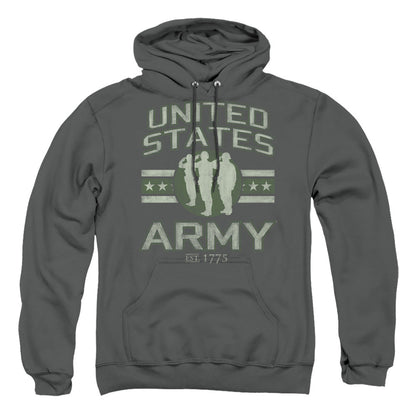 Army United States Army Mens Hoodie Charcoal Officially Licensed
