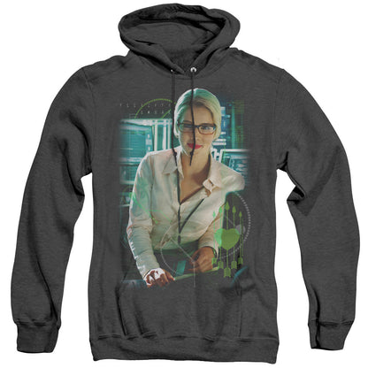 Arrow Felicity Oak Mens Heather Hoodie Black Officially Licensed