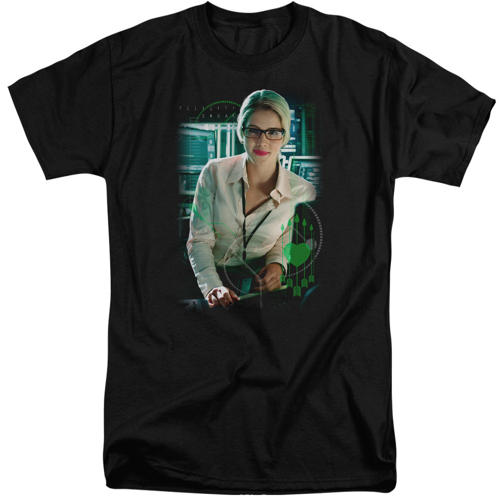 Arrow Felicity Oak Mens Tall T Shirt Black Officially Licensed