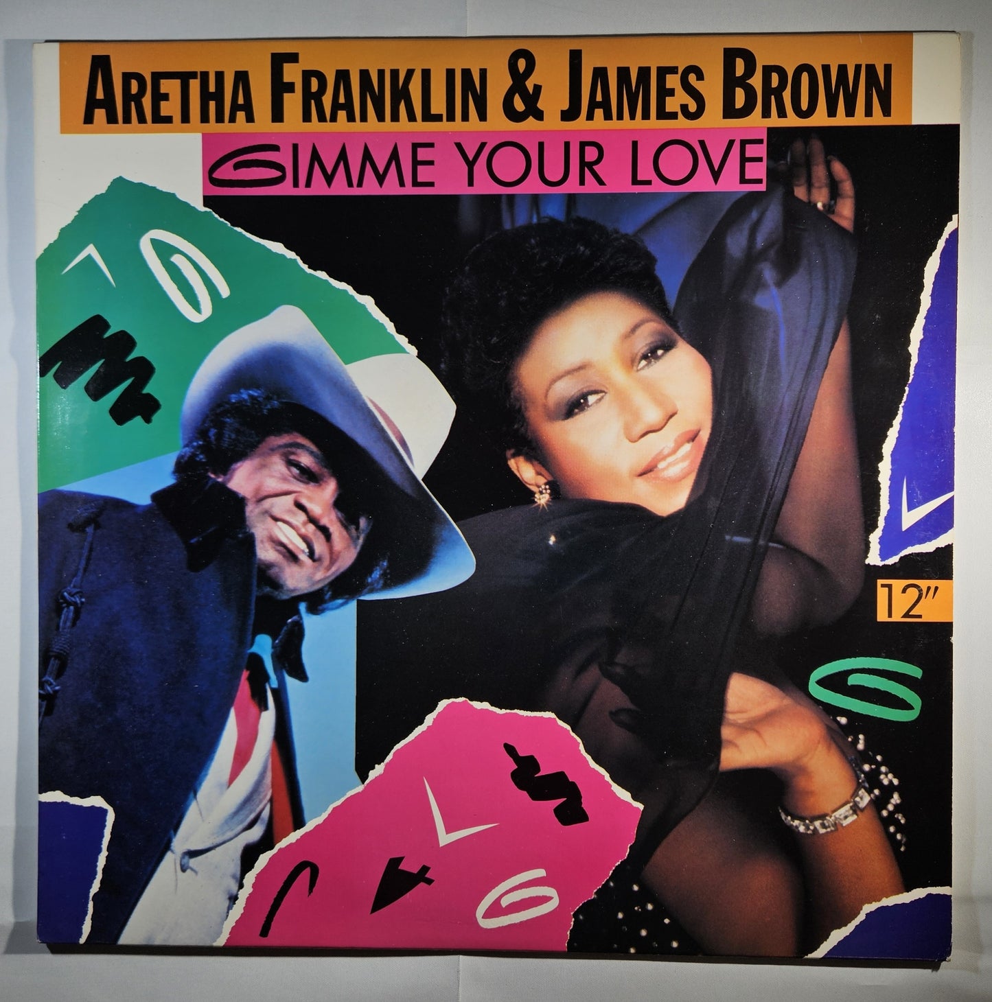 Aretha Franklin & James Brown - Gimme Your Love [1989 Promo] [Used Vinyl Record 12" Single]